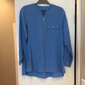 Jones New York Blue Tunic Top